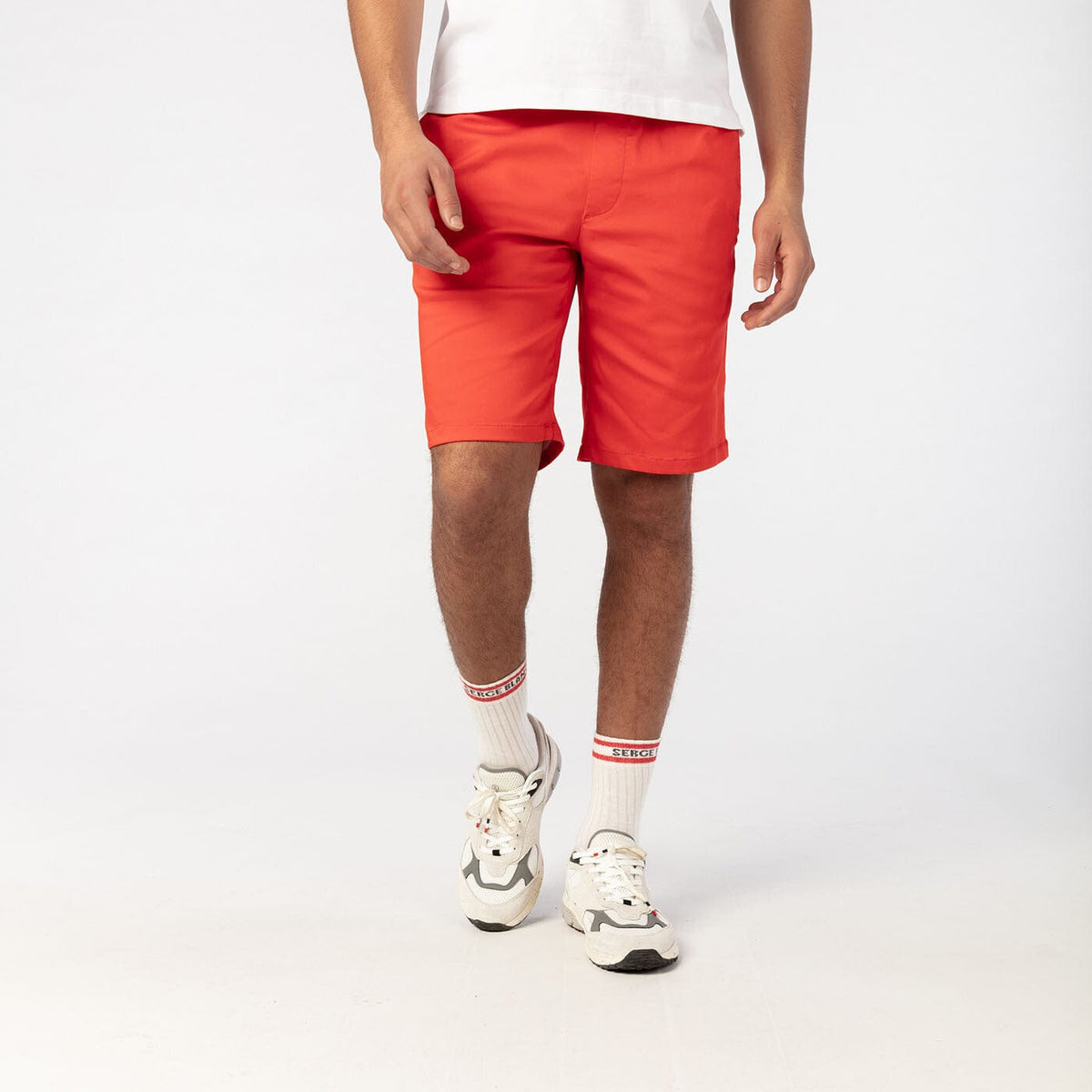 Bermudashorts mit elastischem Bund in Orange PLAY