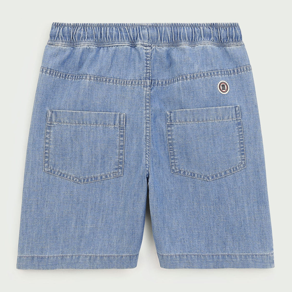 Bermudashorts mit elastischem Bund aus Denim für Jugendliche