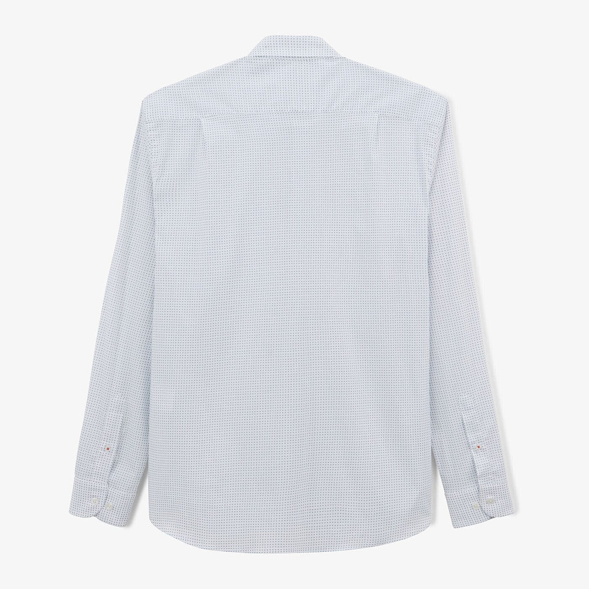 Off-White-Hemd mit Langärmeln und Muster