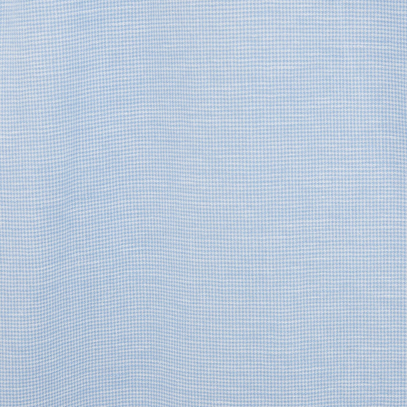 Regular-Fit-Hemd in Himmelblau aus Leinen und Baumwolle