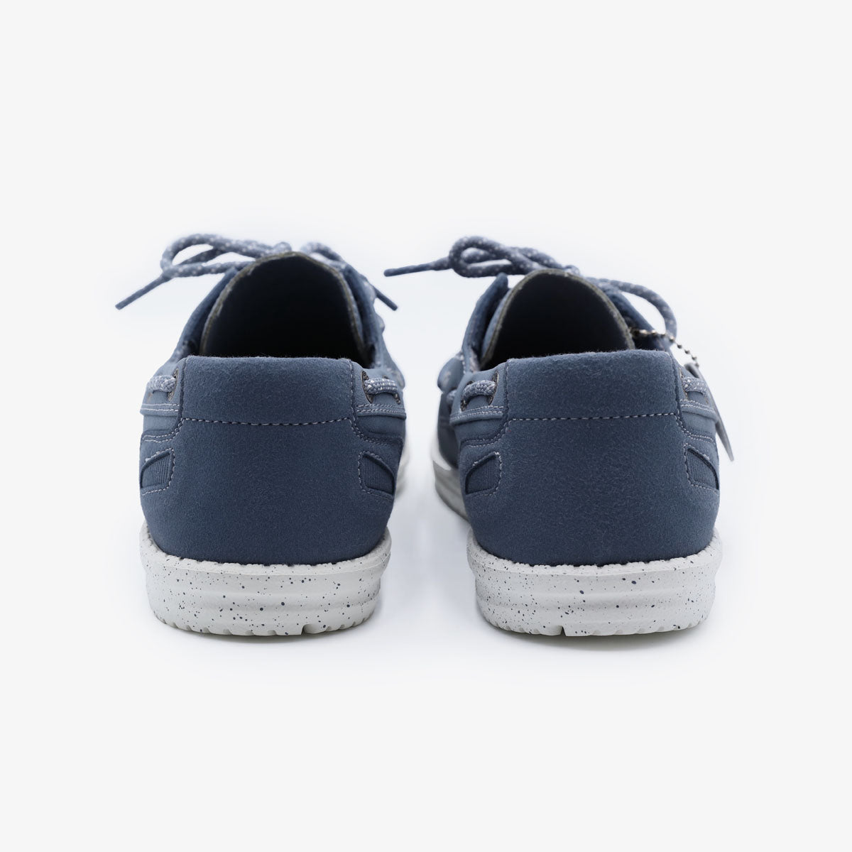 Bootsschuhe Socoa in Jeansblau aus Nubukleder