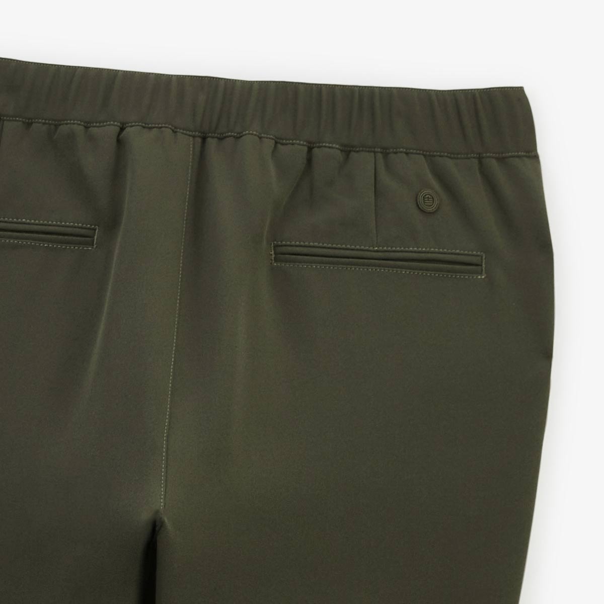 Chino 549 Stretch Regular Komfort elastischer Bund Militärgrün Herren Serge Blanco