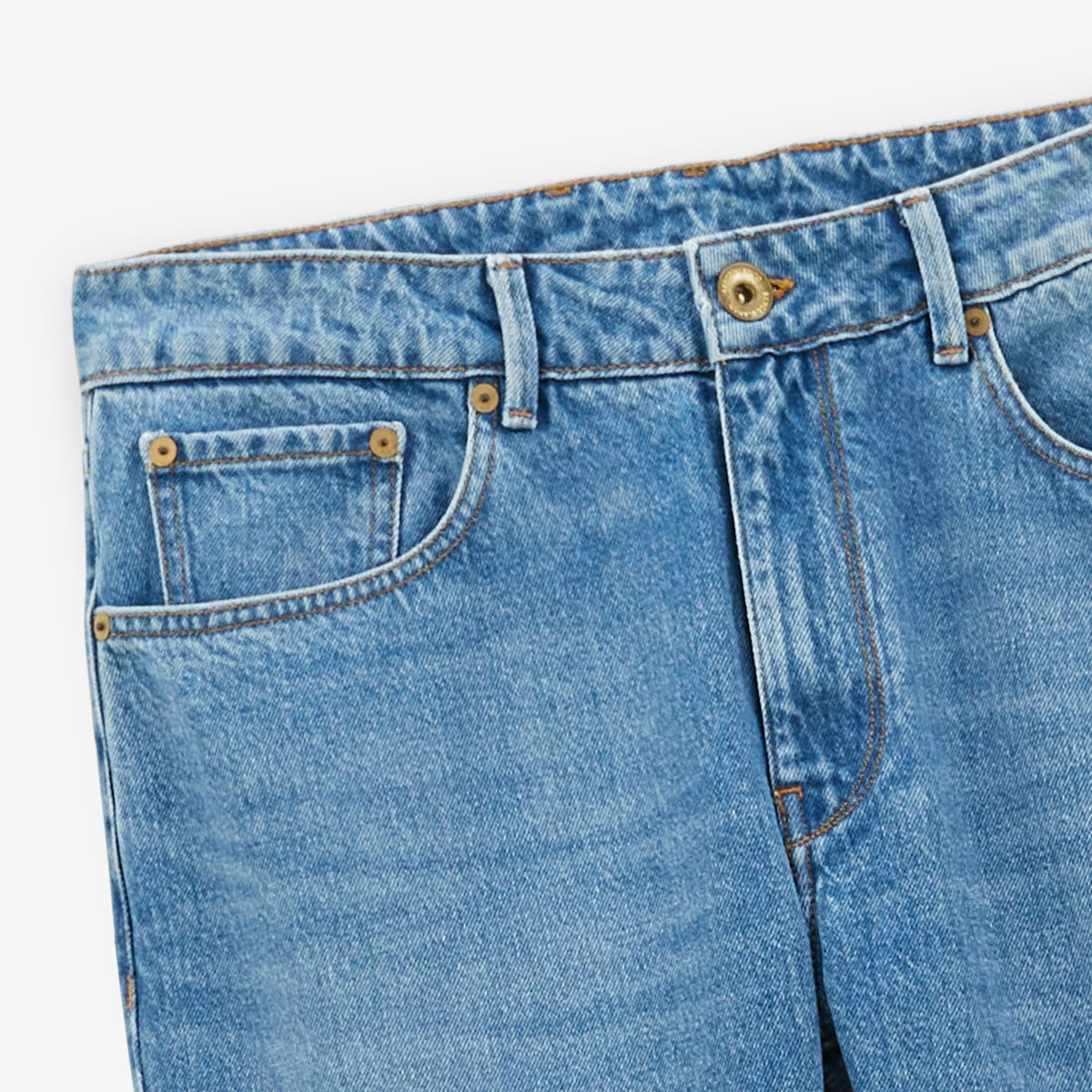 Jean 331 Tapered Fit blau aus Baumwolle, weite Passform für Herren SERGE BLANCO