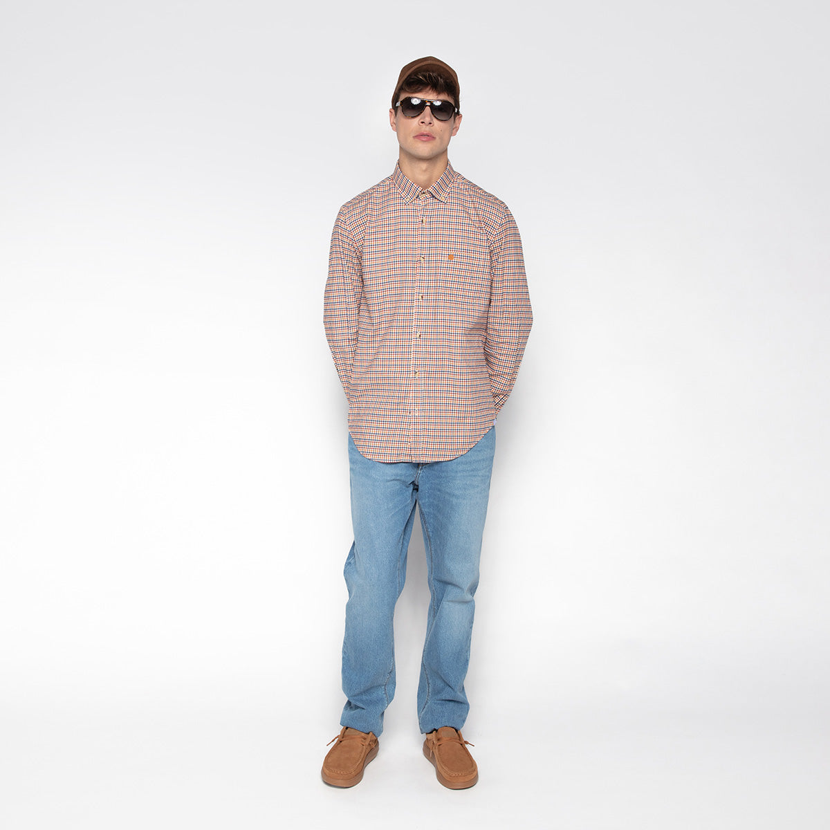 Jean 331 Tapered Fit blau aus Baumwolle, weite Passform für Herren SERGE BLANCO