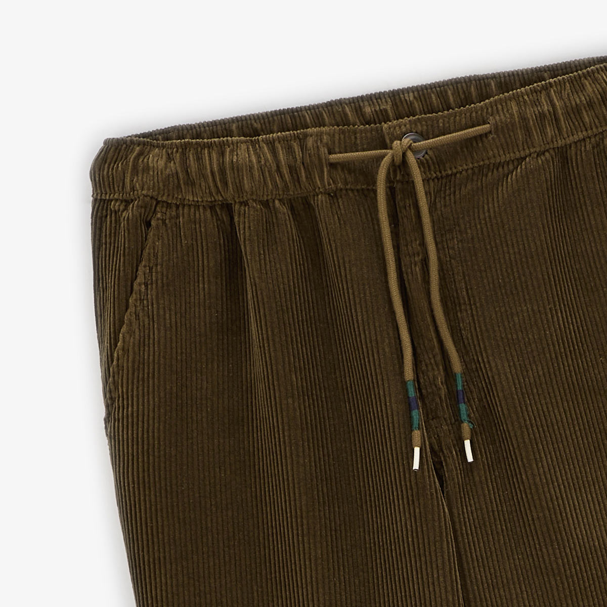 Hose 549 Regular Comfort mit Gummizug in Ebenholzbraun aus Samt für Herren SERGE BLANCO