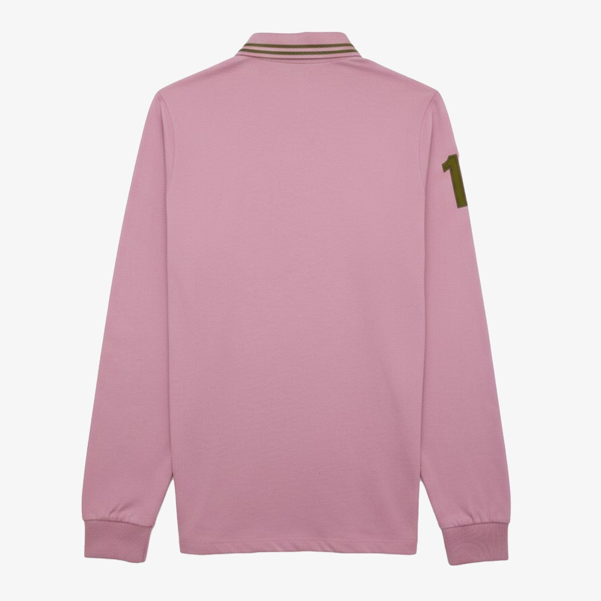 Langärmliges Polohemd 15 aus rosa Baumwolle Lounes Herren Serge Blanco