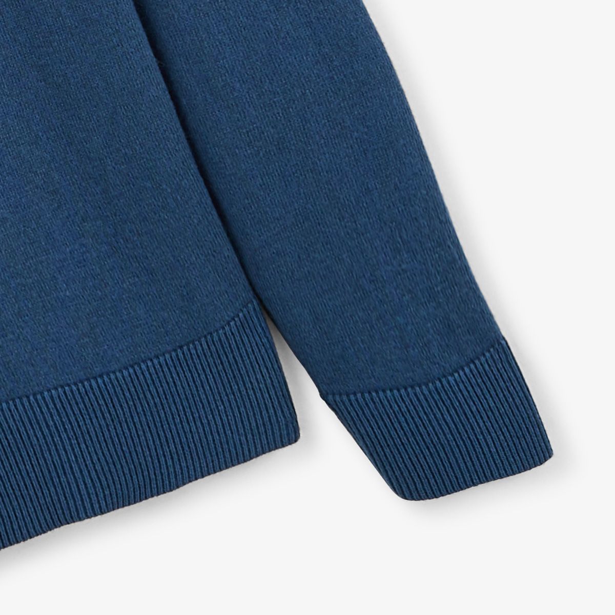 Pullover mit Stehkragen und Reißverschluss, blau, Malo Serge Blanco 4