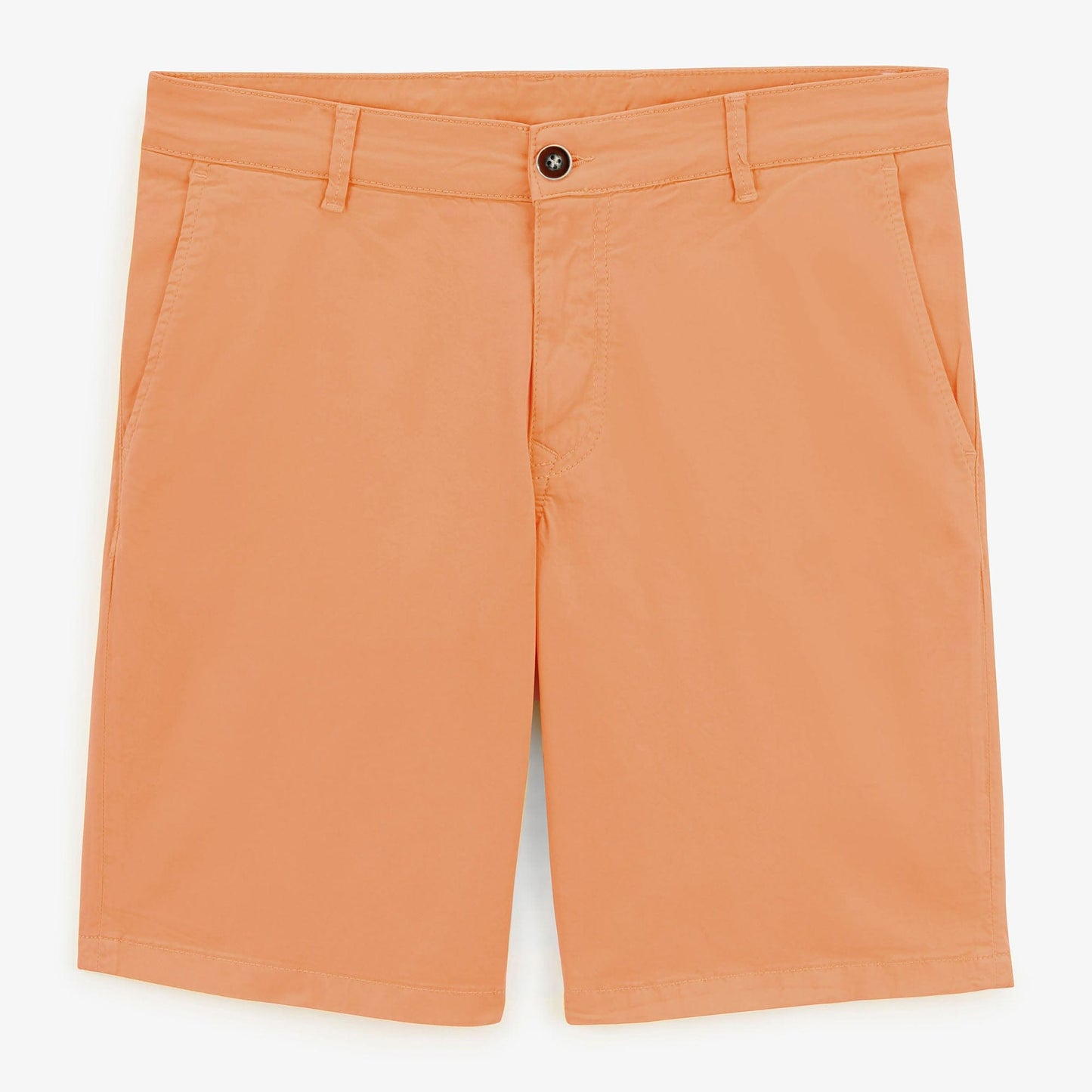 Bermudashorts 200 Koralle Stretch-Baumwolle Herren SERGE BLANCO