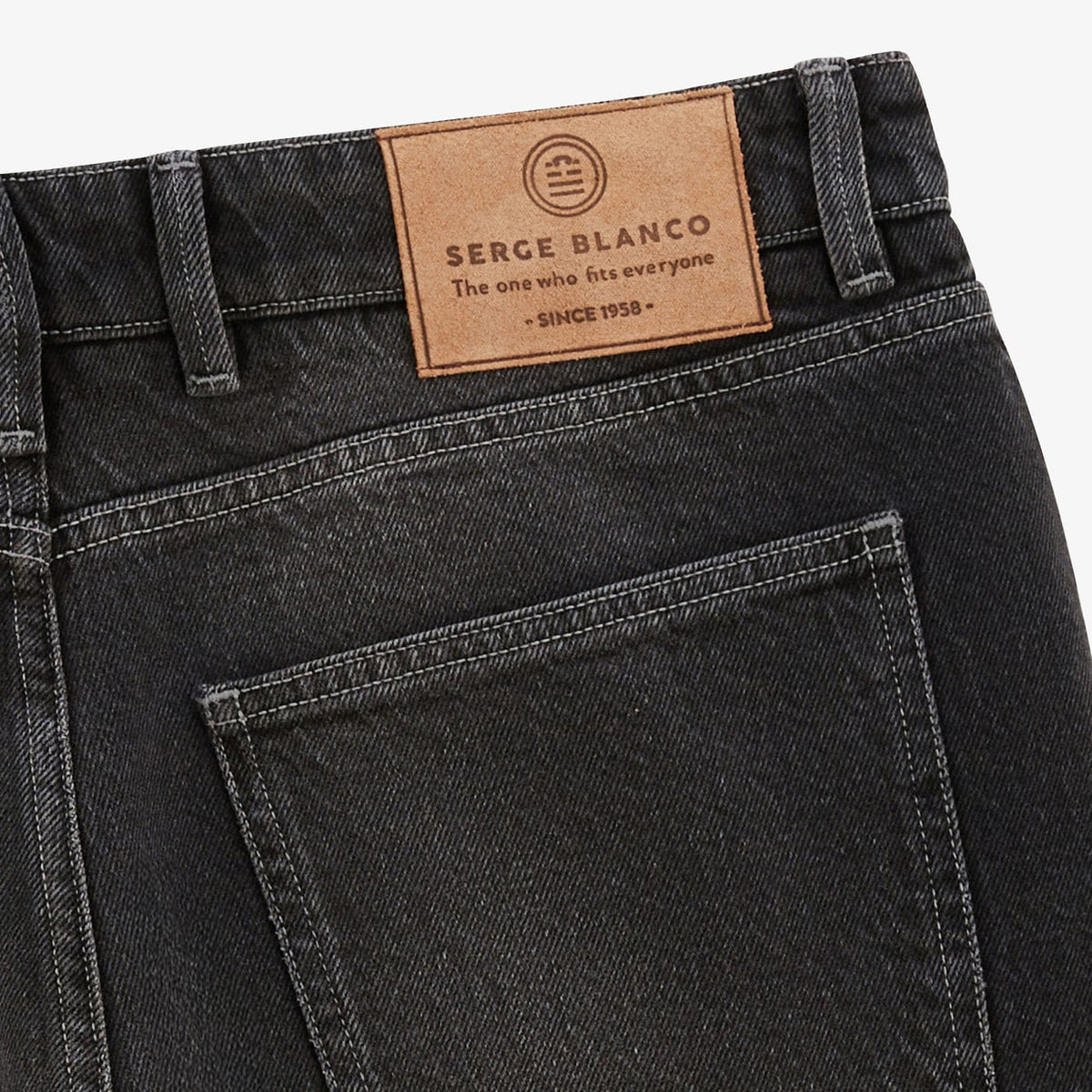 Bermuda 331 Tapered dunkelgrau Herren Serge Blanco