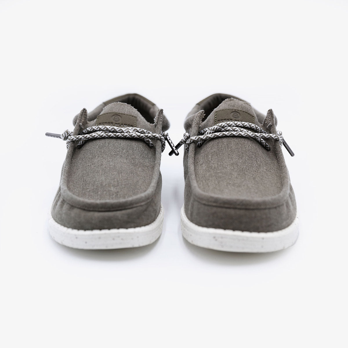 Bootsschuh Saint Jean aus schokoladenbraunem Canvas für Herren SERGE BLANCO