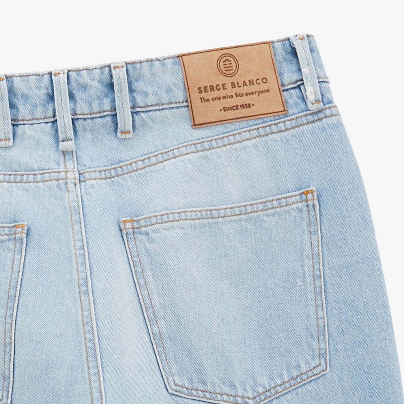 Jean 331 Tapered Fixe Blau Bleach Herren SERGE BLANCO