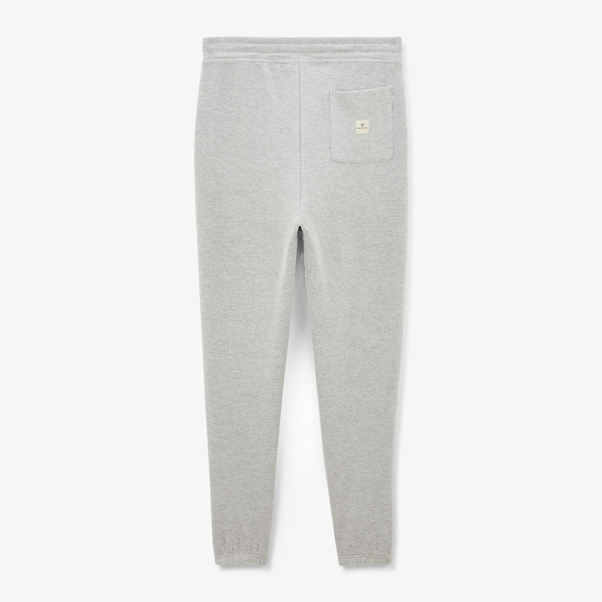 Jogginghose mit Gummizug und Kordelzug, grau meliert, Paolo Herren SERGE BLANCO