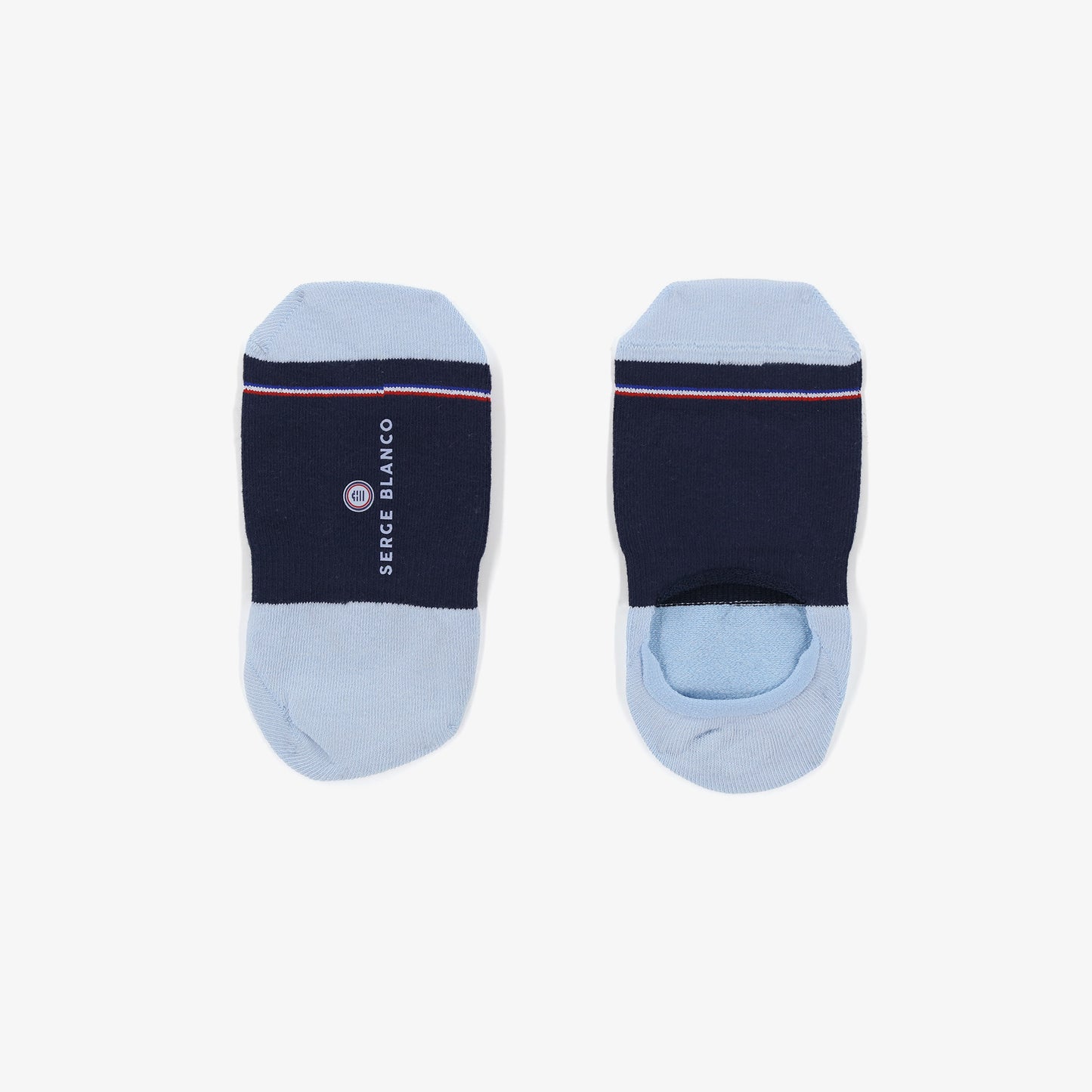 3er-Pack unsichtbare Socken in Himmelblau von SERGE BLANCO