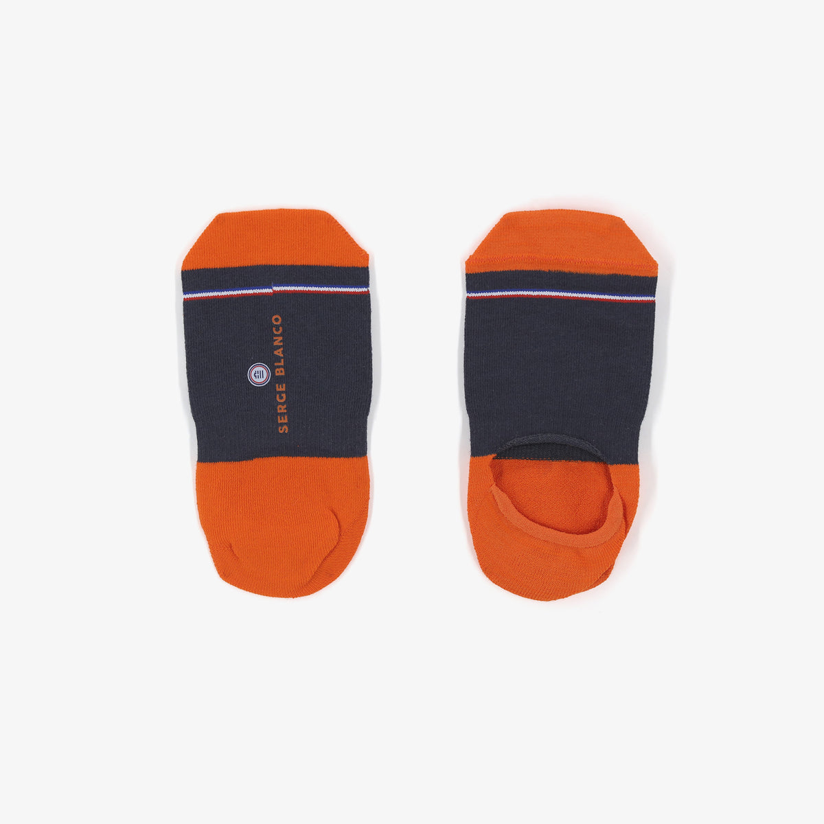 3er-Pack unsichtbare Socken in Apricot-Orange von SERGE BLANCO