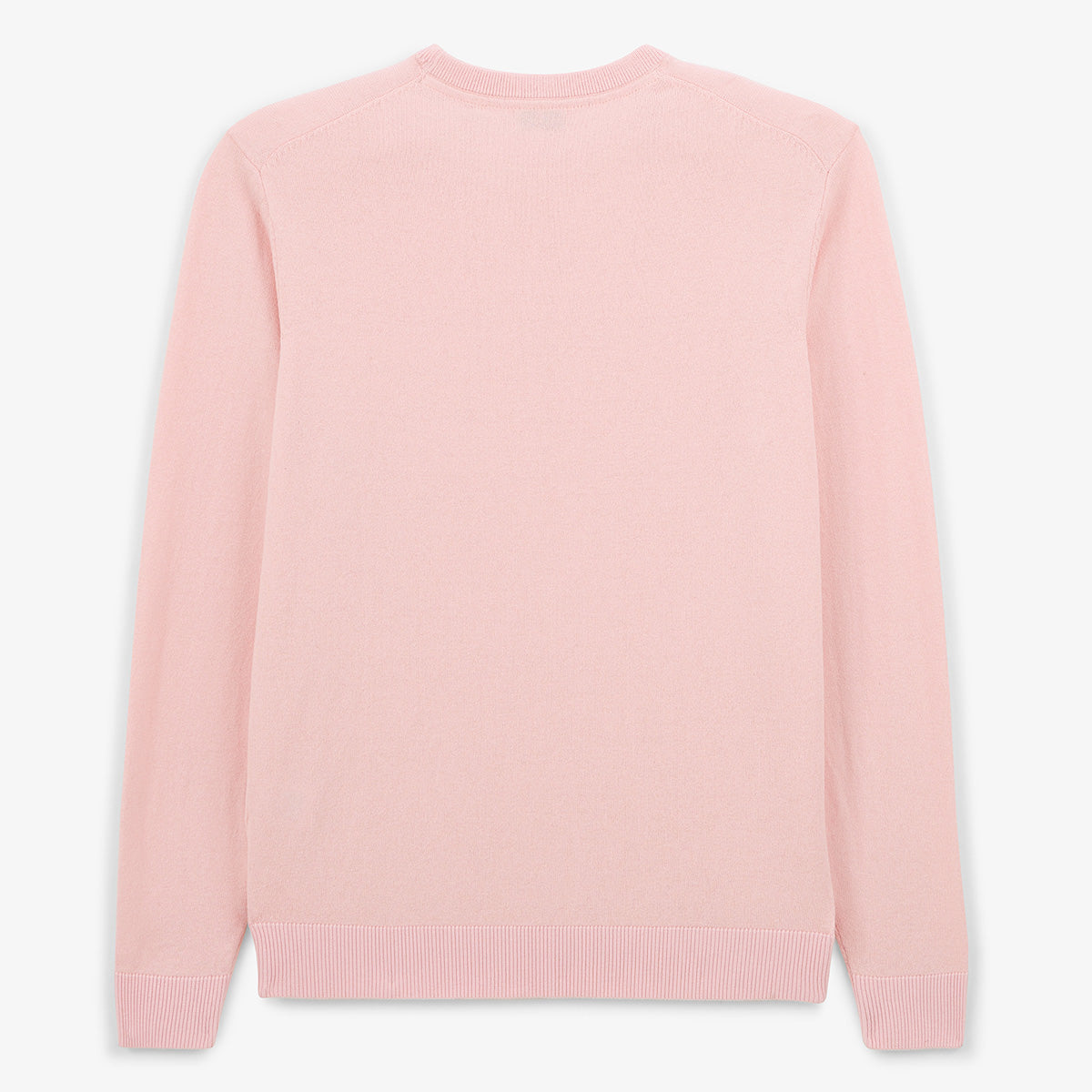 Pullover mit Rundhalsausschnitt aus Baumwolle und Wolle in Rosa Maximum HOMME SERGE BLANCO