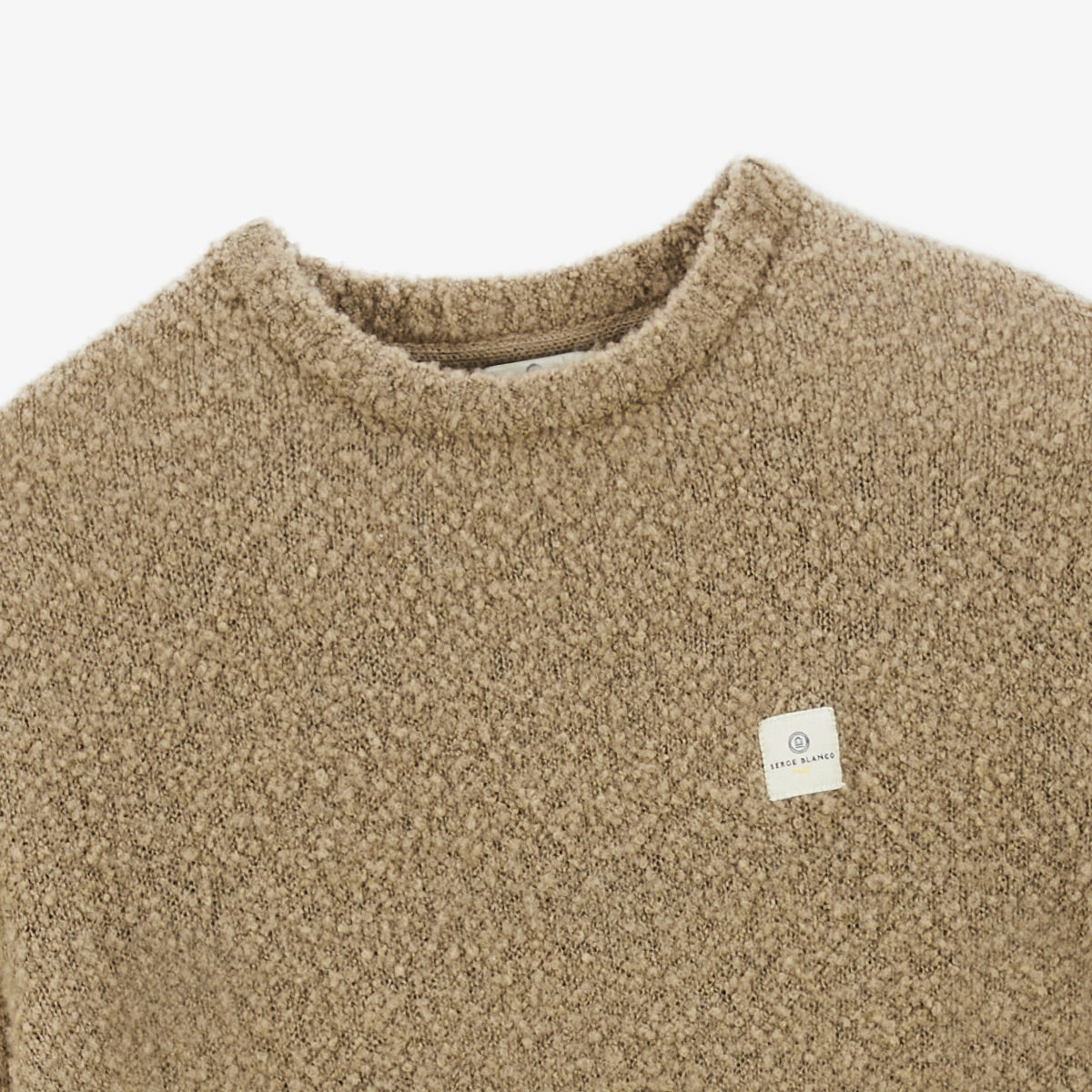 Beiger Bouclé-Wollpullover Masao für Herren SERGE BLANCO