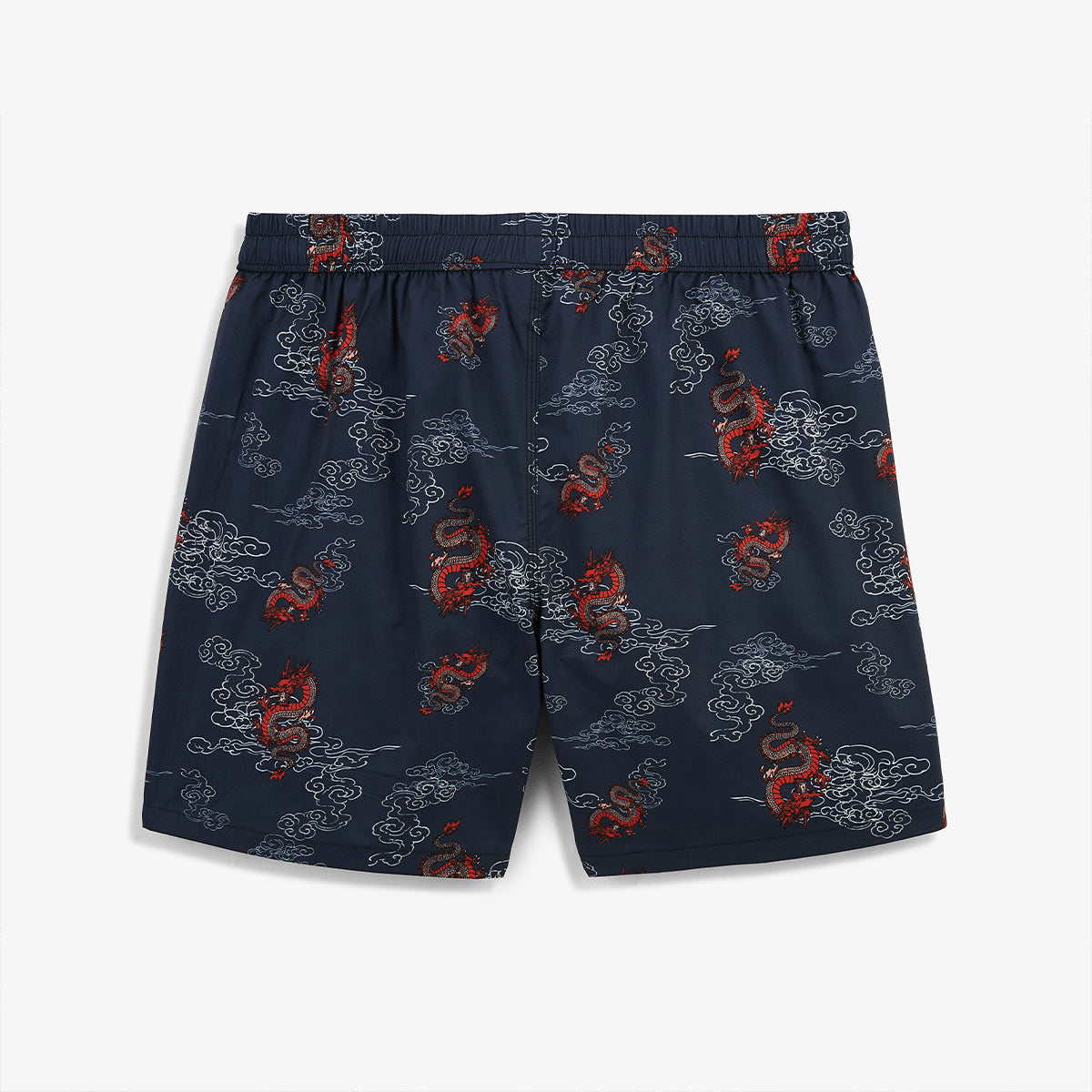 Badeshorts mit Drachenprint Nestor marineblau HERREN SERGE BLANCO