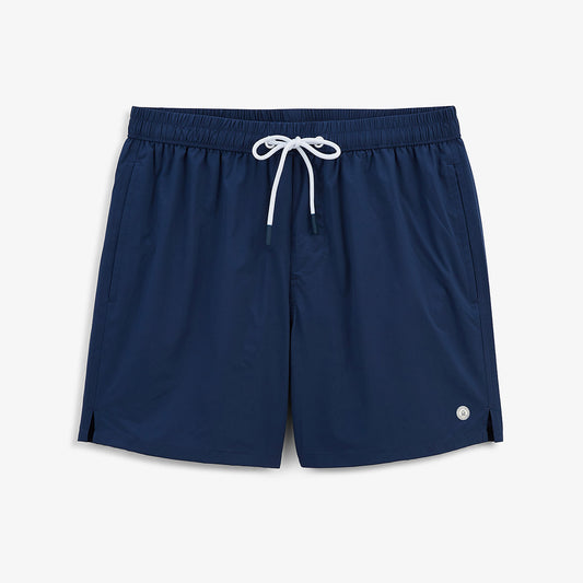 Einfarbige Badeshorts Nestor opalblau HERREN SERGE BLANCO