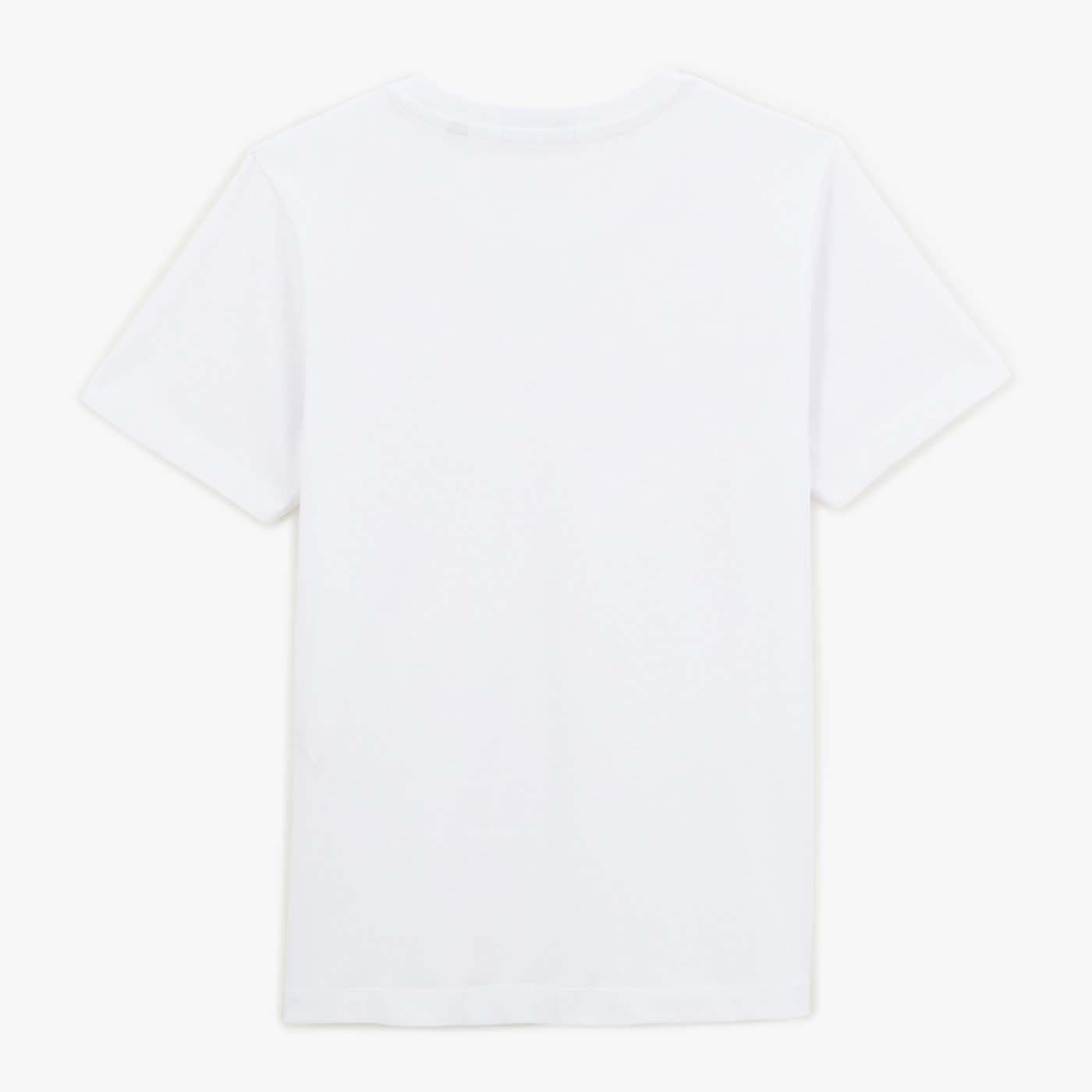 Kurzarm-T-Shirt mit Rundhalsausschnitt aus weißer Baumwolle für Jugendliche SERGE BLANCO