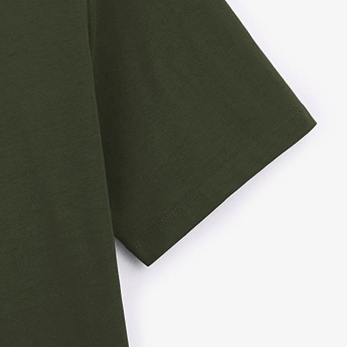 Kurzarm-T-Shirt mit Rundhalsausschnitt aus Baumwolle in Englischgrün Théo Herren SERGE BLANCO