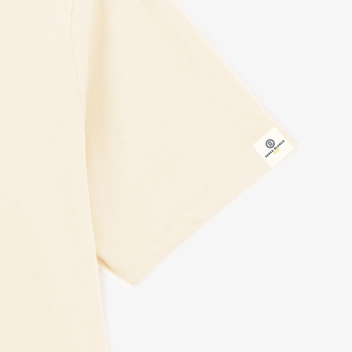 Kurzarm-T-Shirt mit Rundhalsausschnitt Turner Weiß Latte Herren SERGE BLANCO