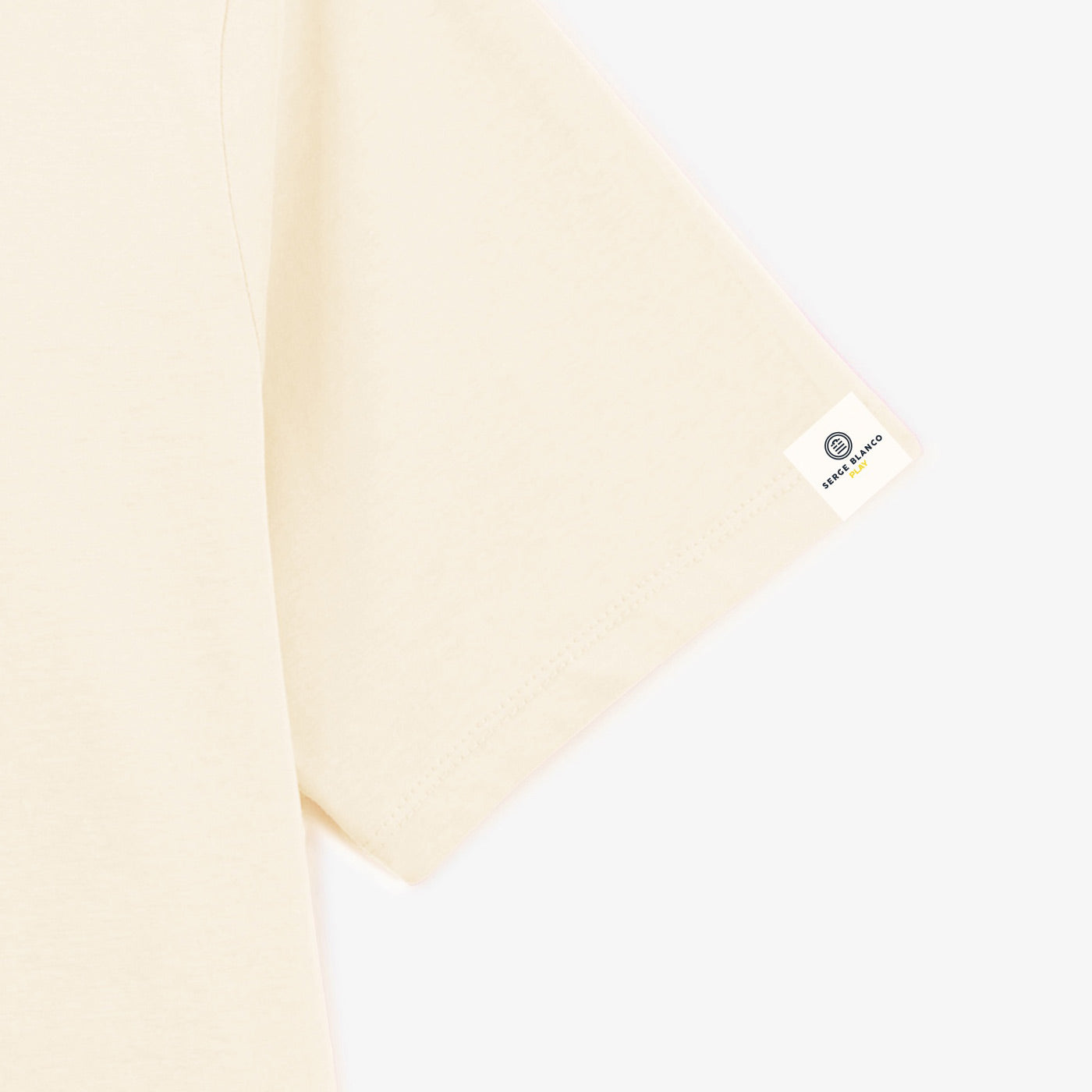 Kurzarm-T-Shirt mit Rundhalsausschnitt Turner Weiß Latte Herren SERGE BLANCO