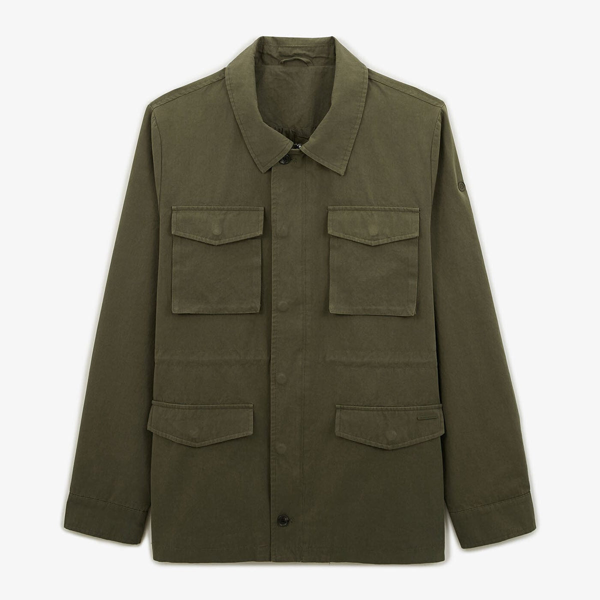 Safari-Jacke Dagobert aus Baumwolle in Militärgrün mit 4 Taschen für Herren SERGE BLANCO