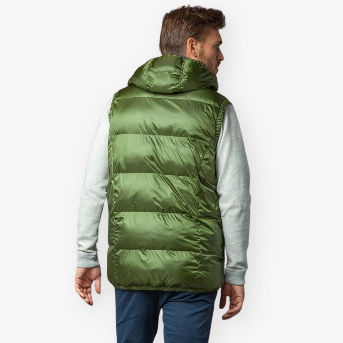 Gaston quilted down jacket with military hood