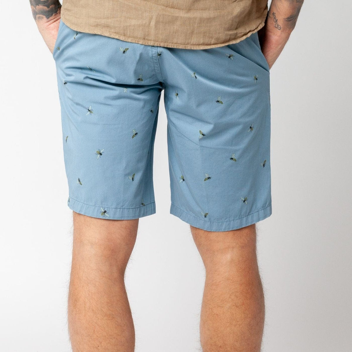 Steel blue Bermuda shorts 200