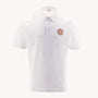 White polo shirt with chest badge