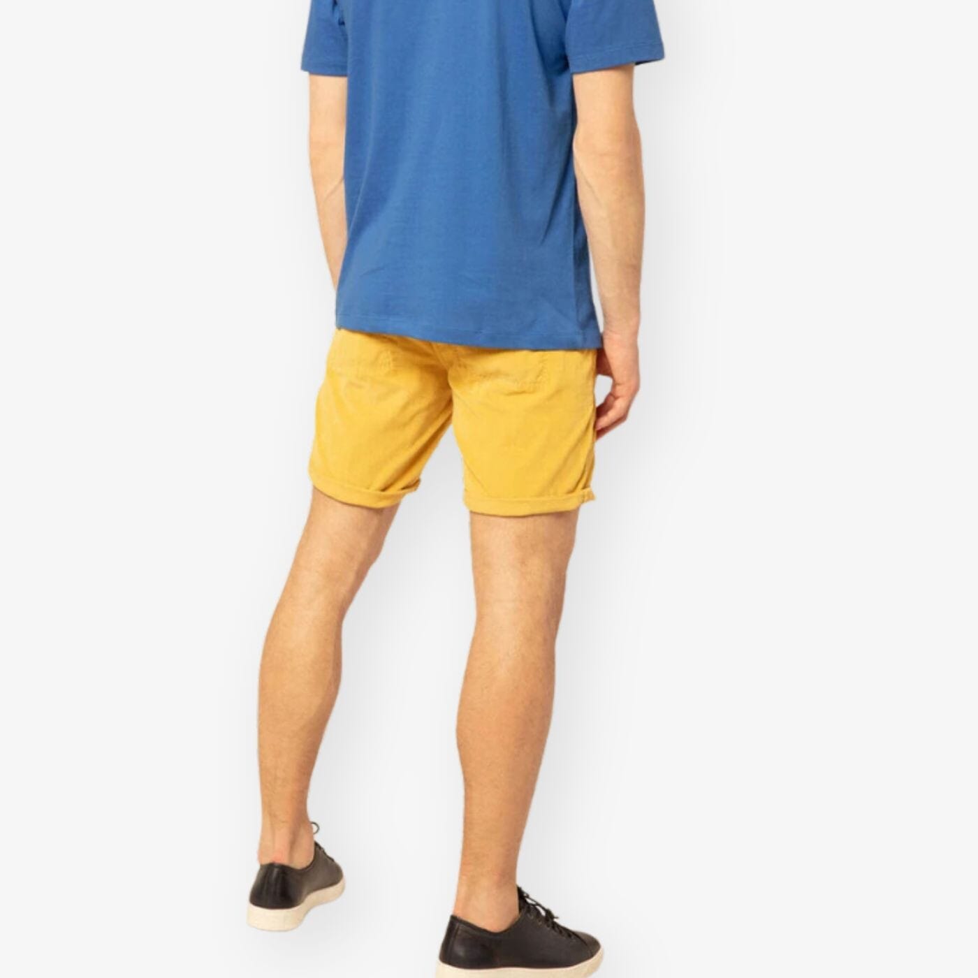 Straw velvet Bermuda shorts