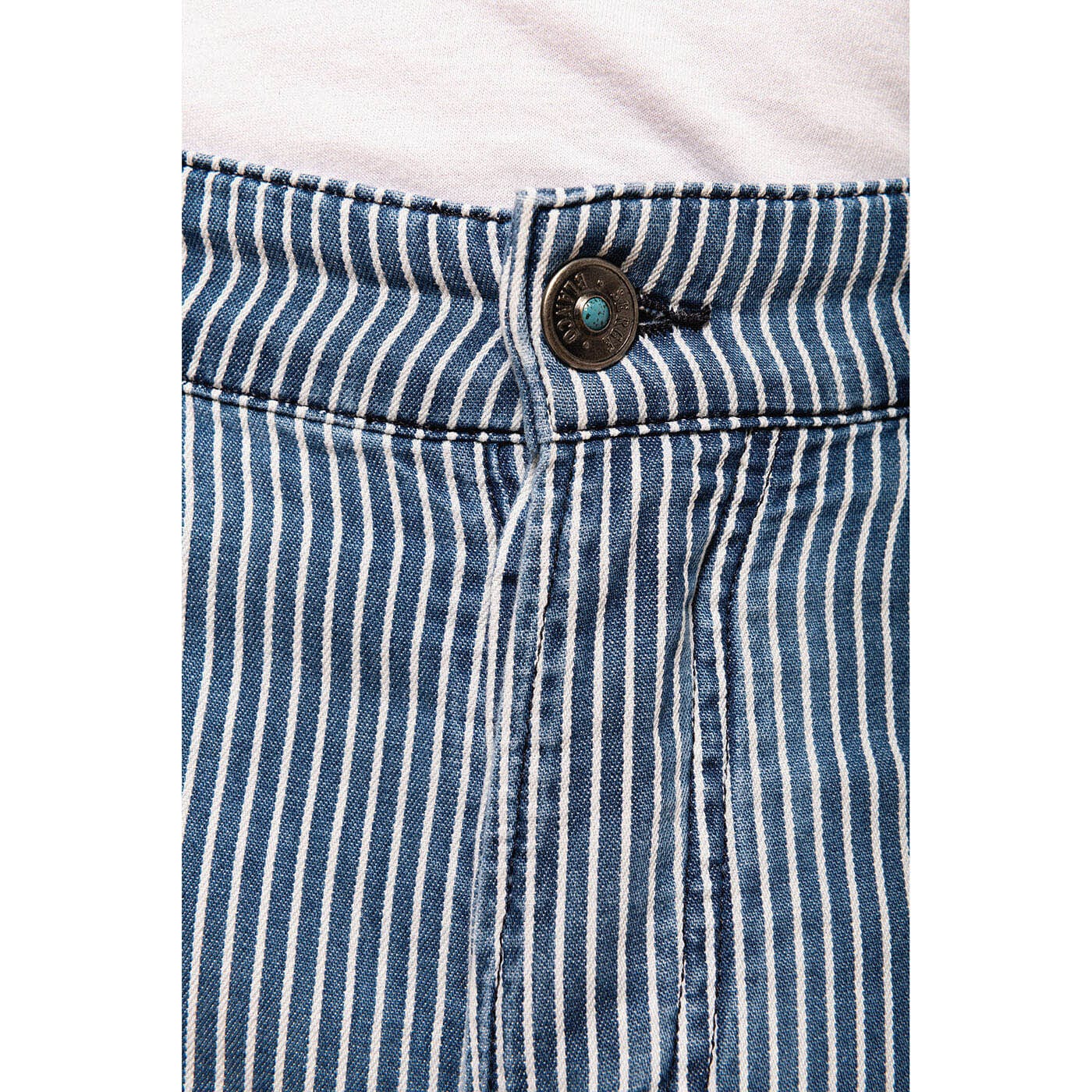 Organic Cotton Striped Bermuda Shorts