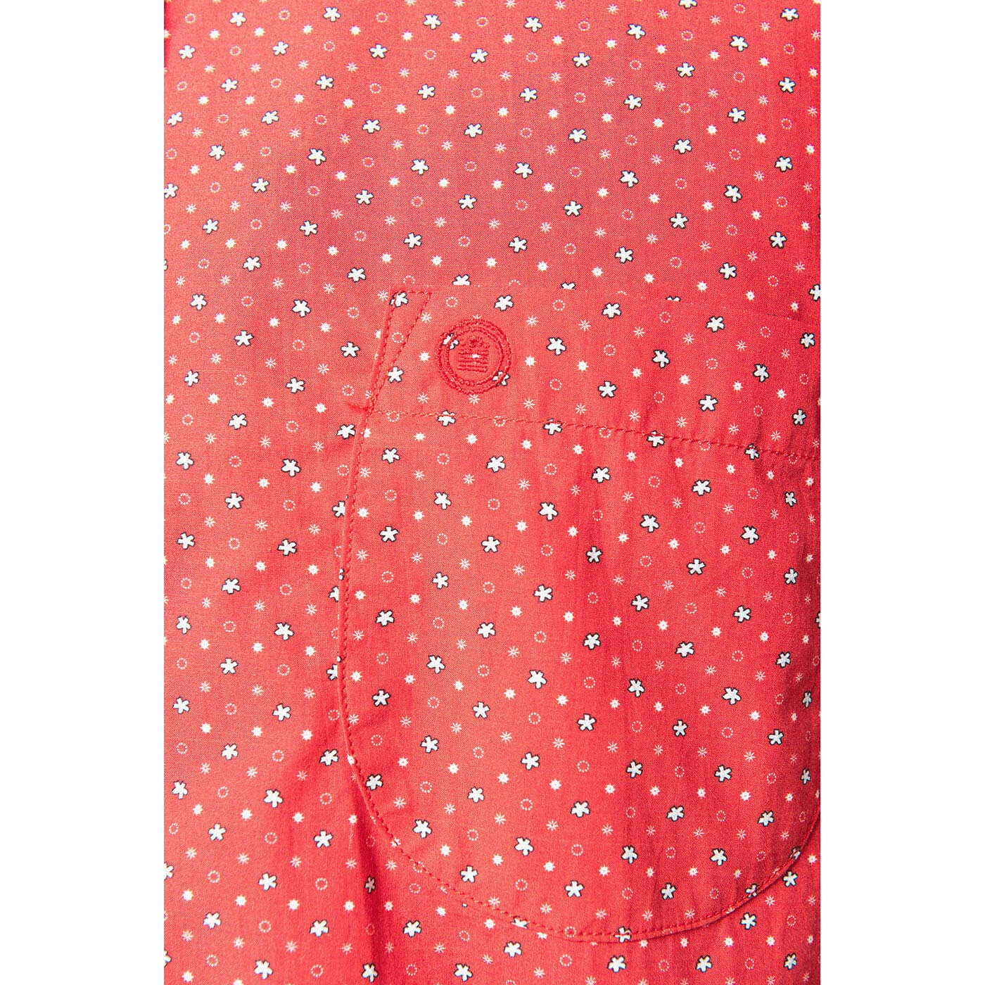 Long-Sleeved Shirt With  Fancy Snowflake Print