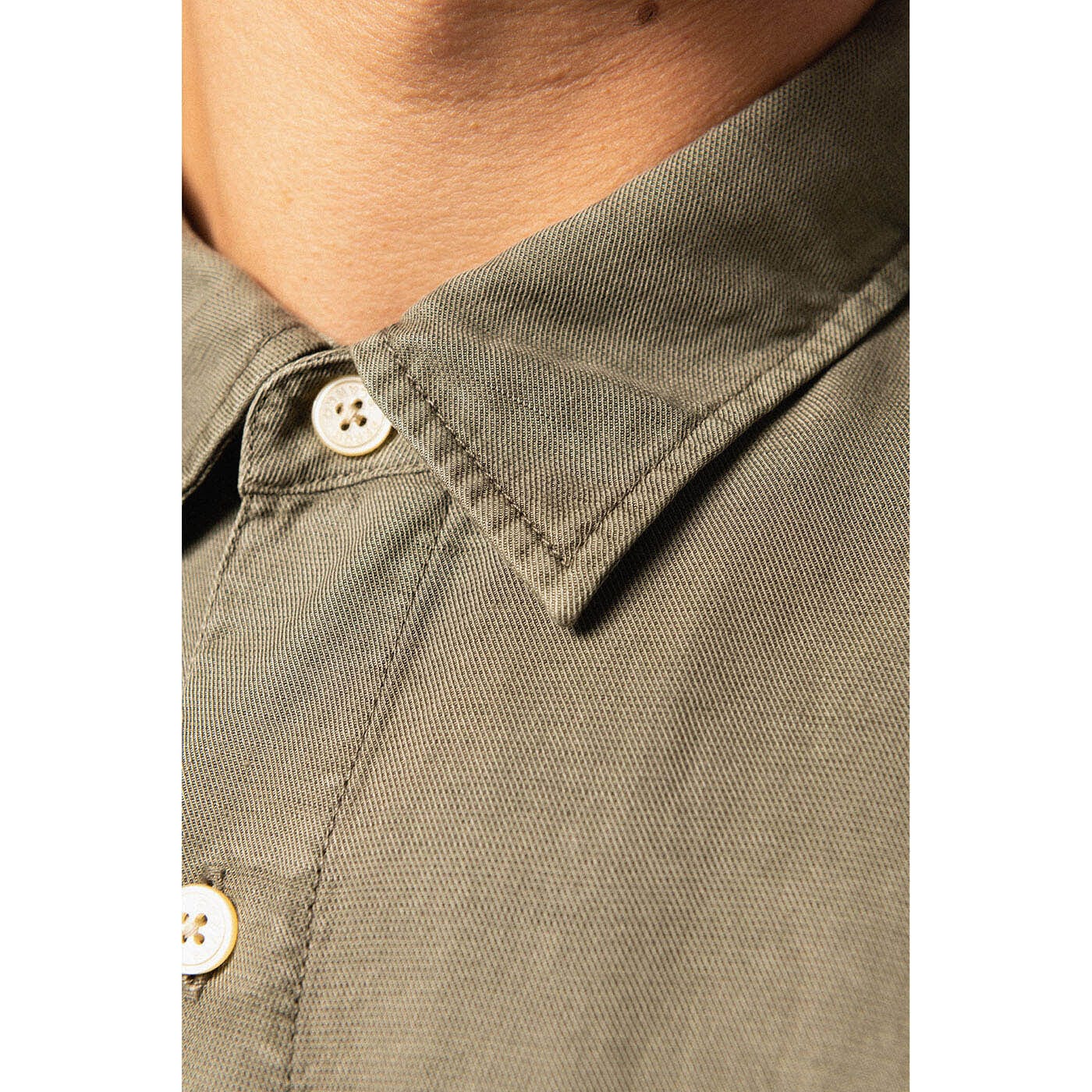 Long-Sleeved Cotton Shirt