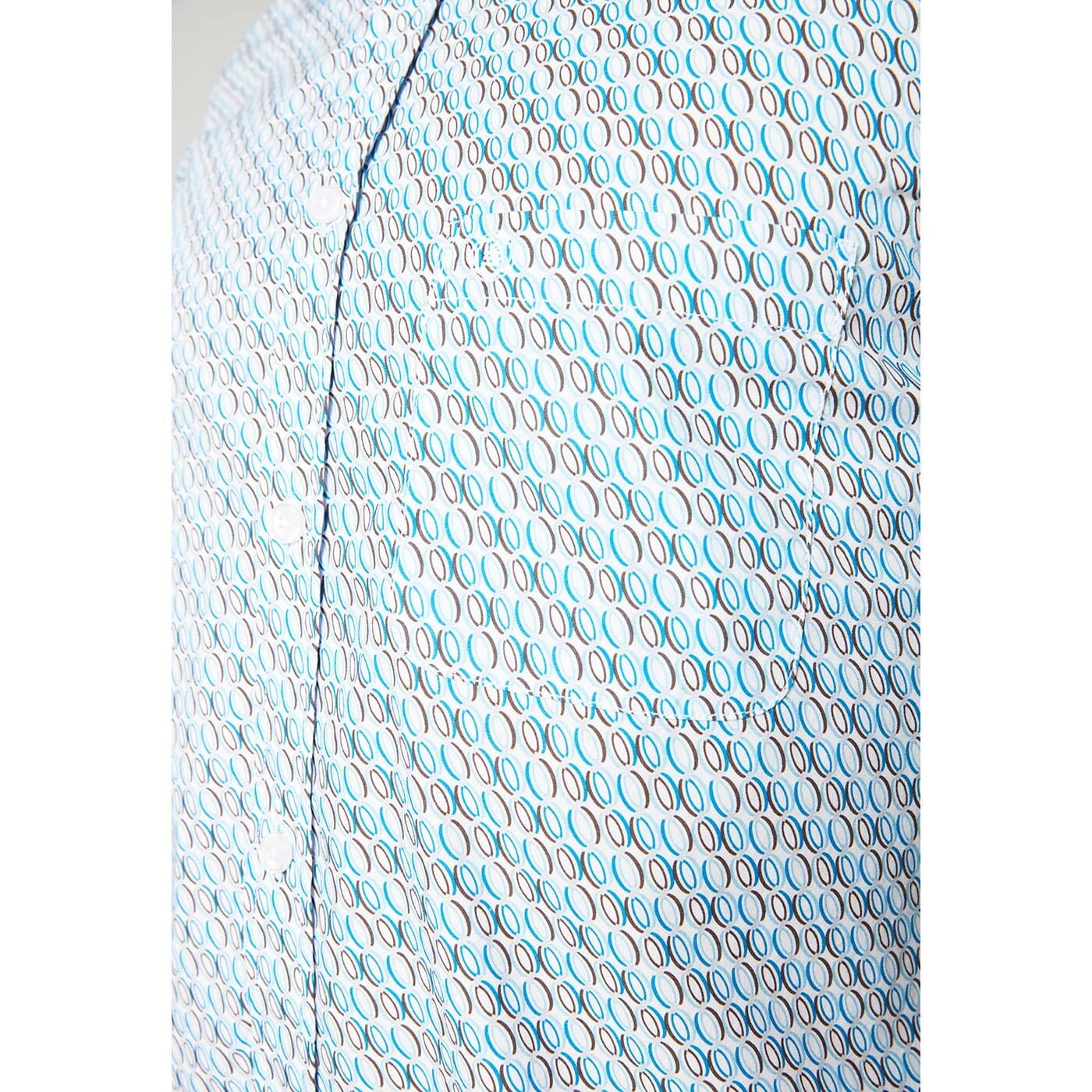 Long-sleeved shirt in fancy fabric