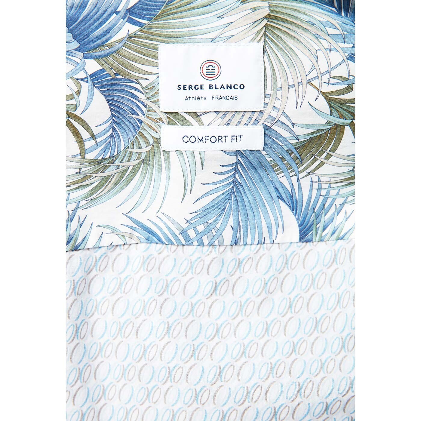 Long-sleeved shirt in fancy fabric