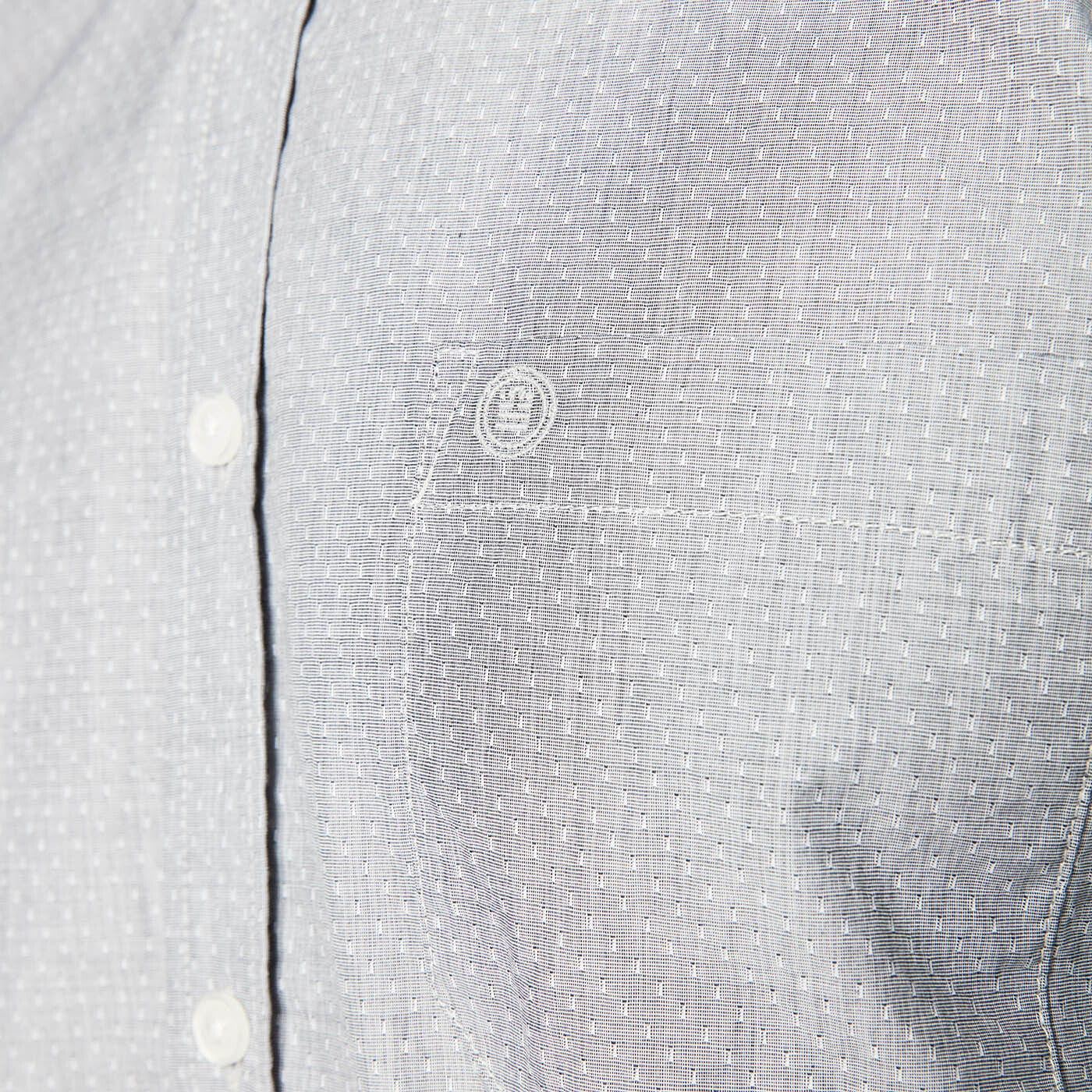 Long-sleeved shirt with fancy print