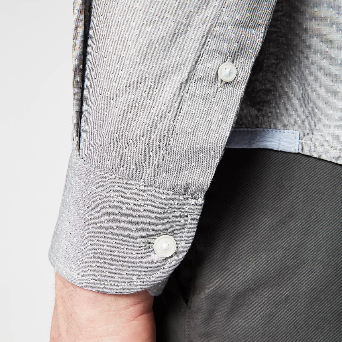 Long-sleeved shirt with fancy print