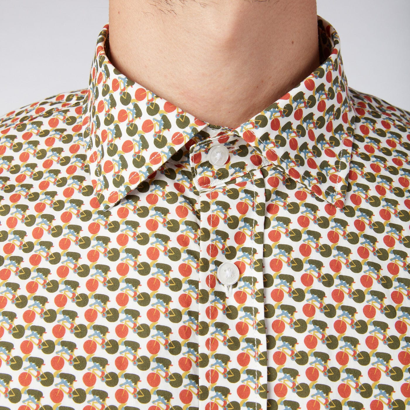 Men's Liberty print shirt with a fitted cut