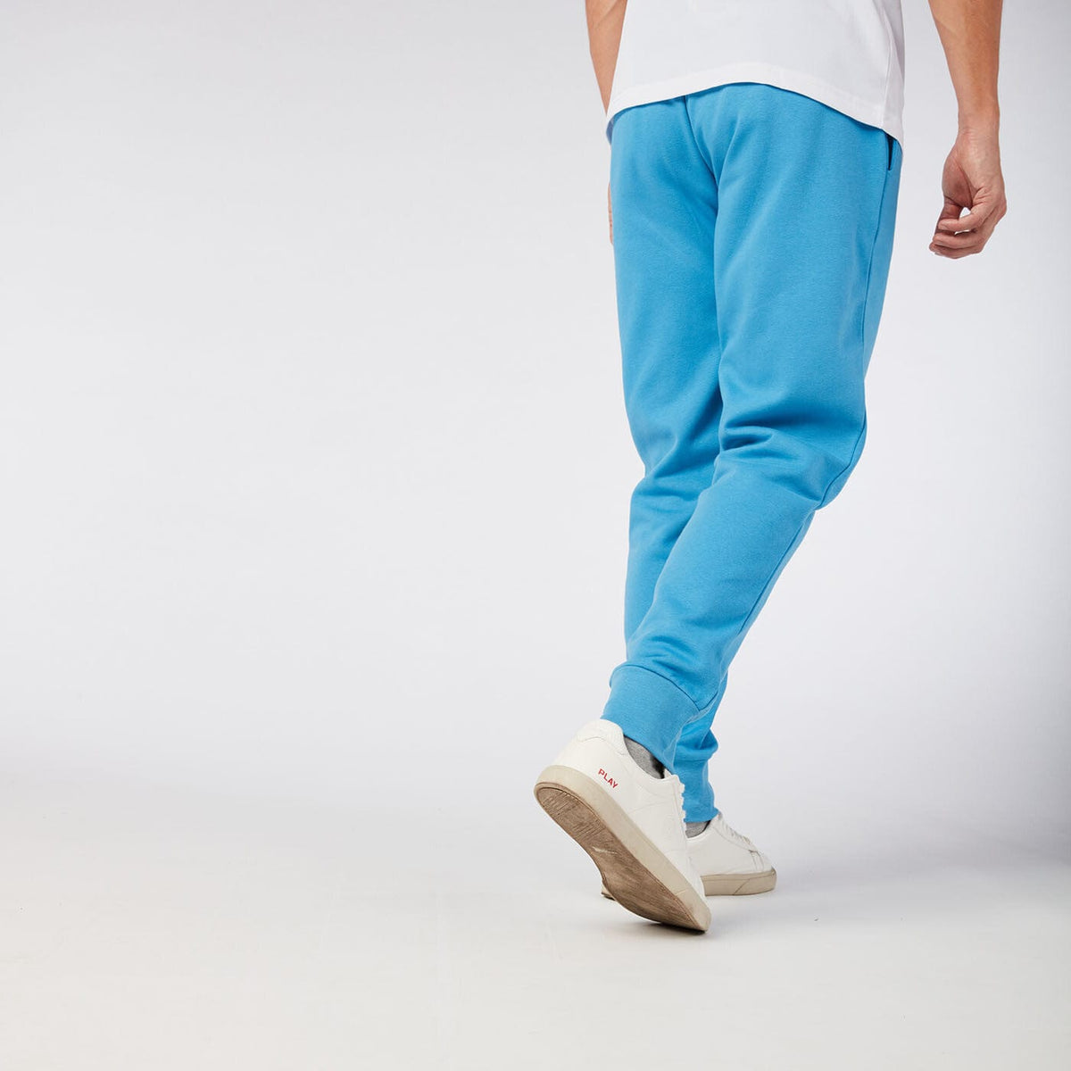 Men's light blue fleece jogging pants