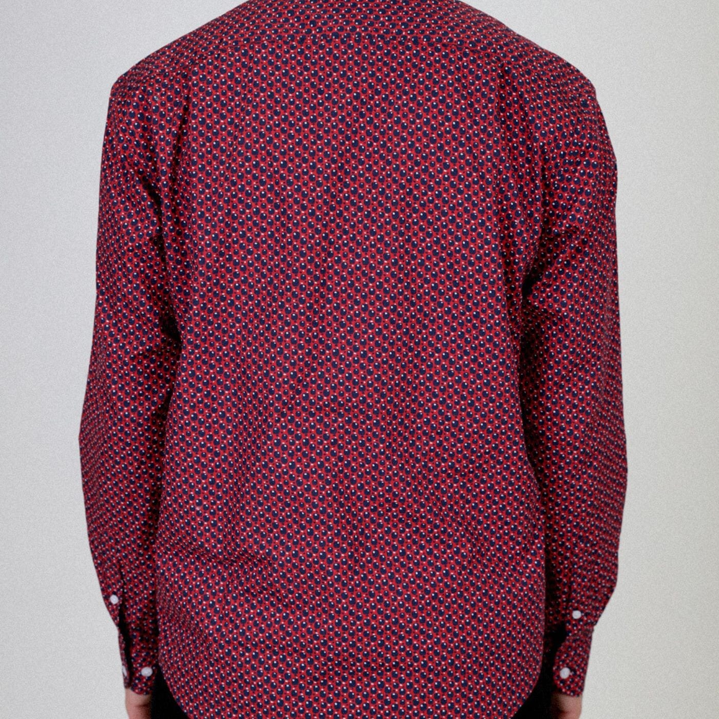 Poplin shirt with patchwork print