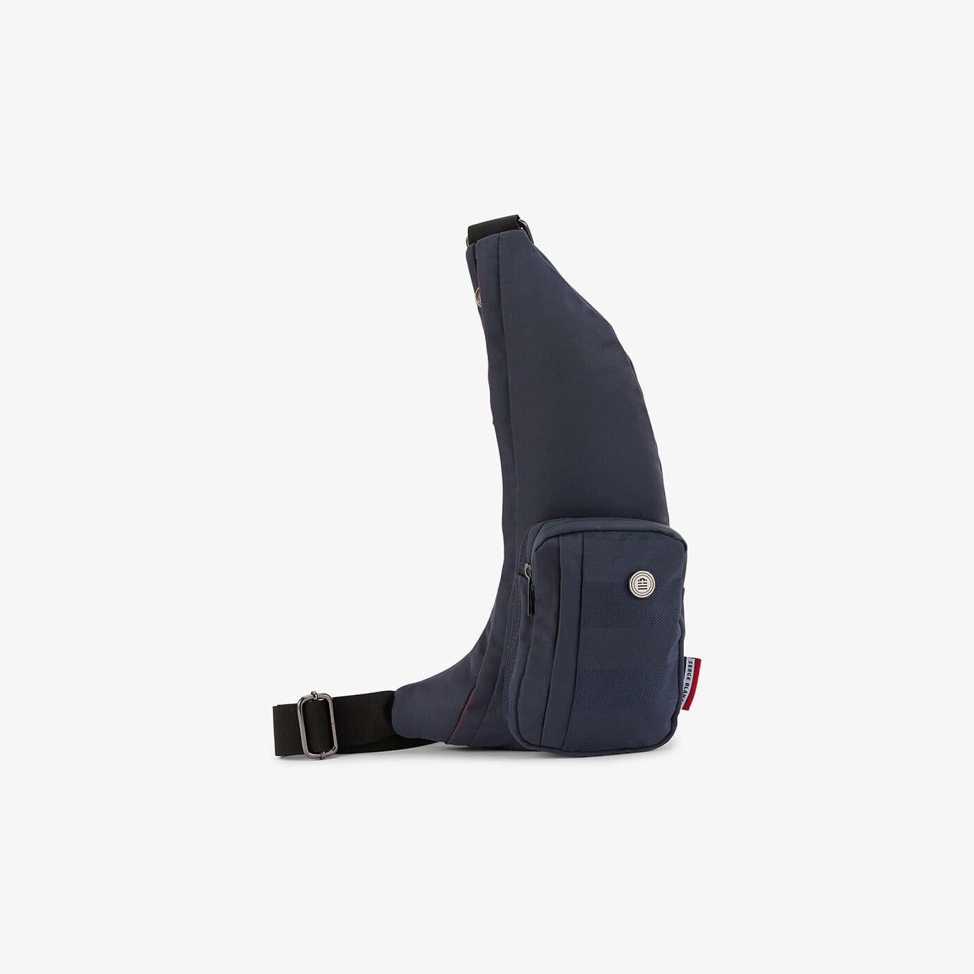 BASIK navy blue textile shoulder bag