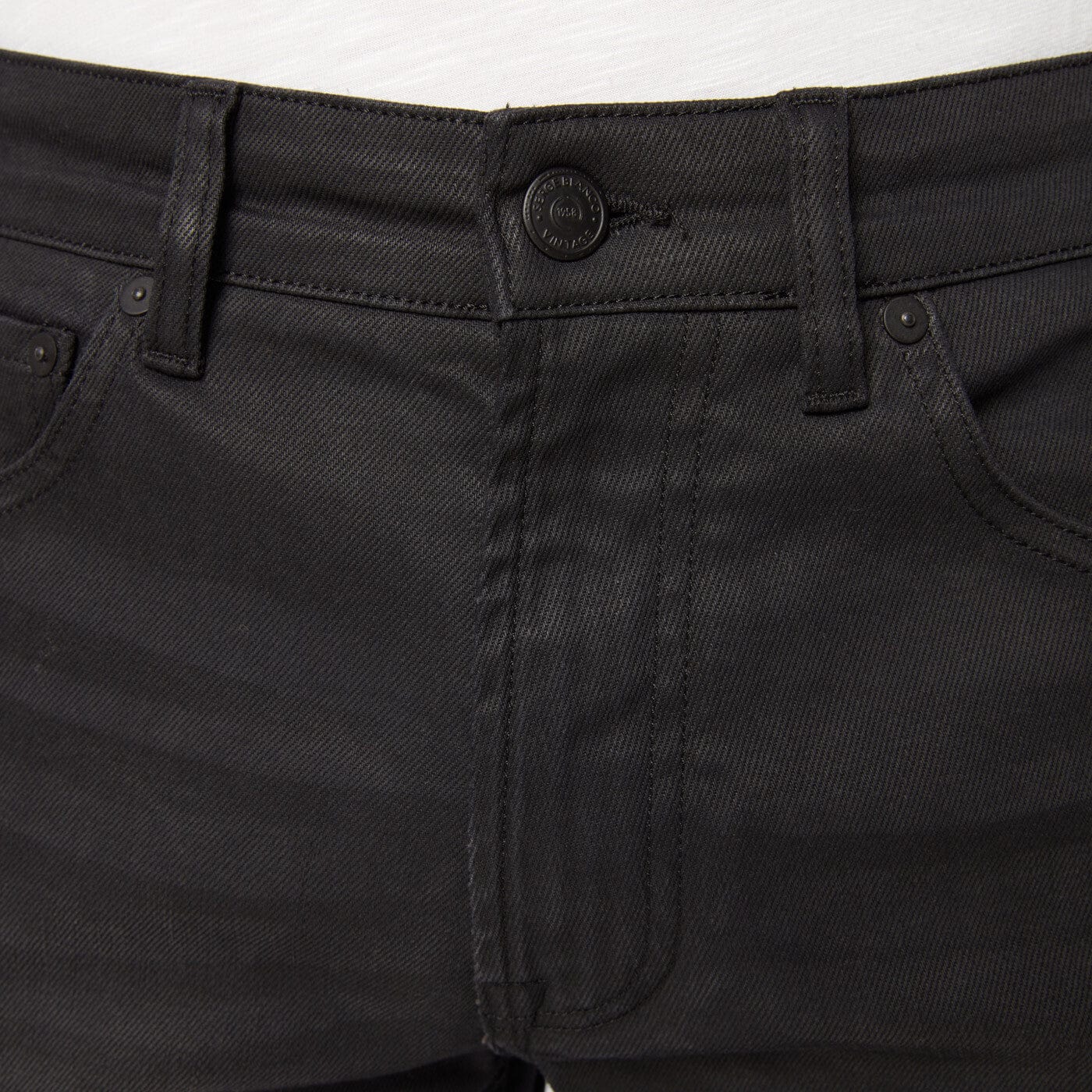 Faded 5-pocket straight-leg jeans 335 Powertwist black