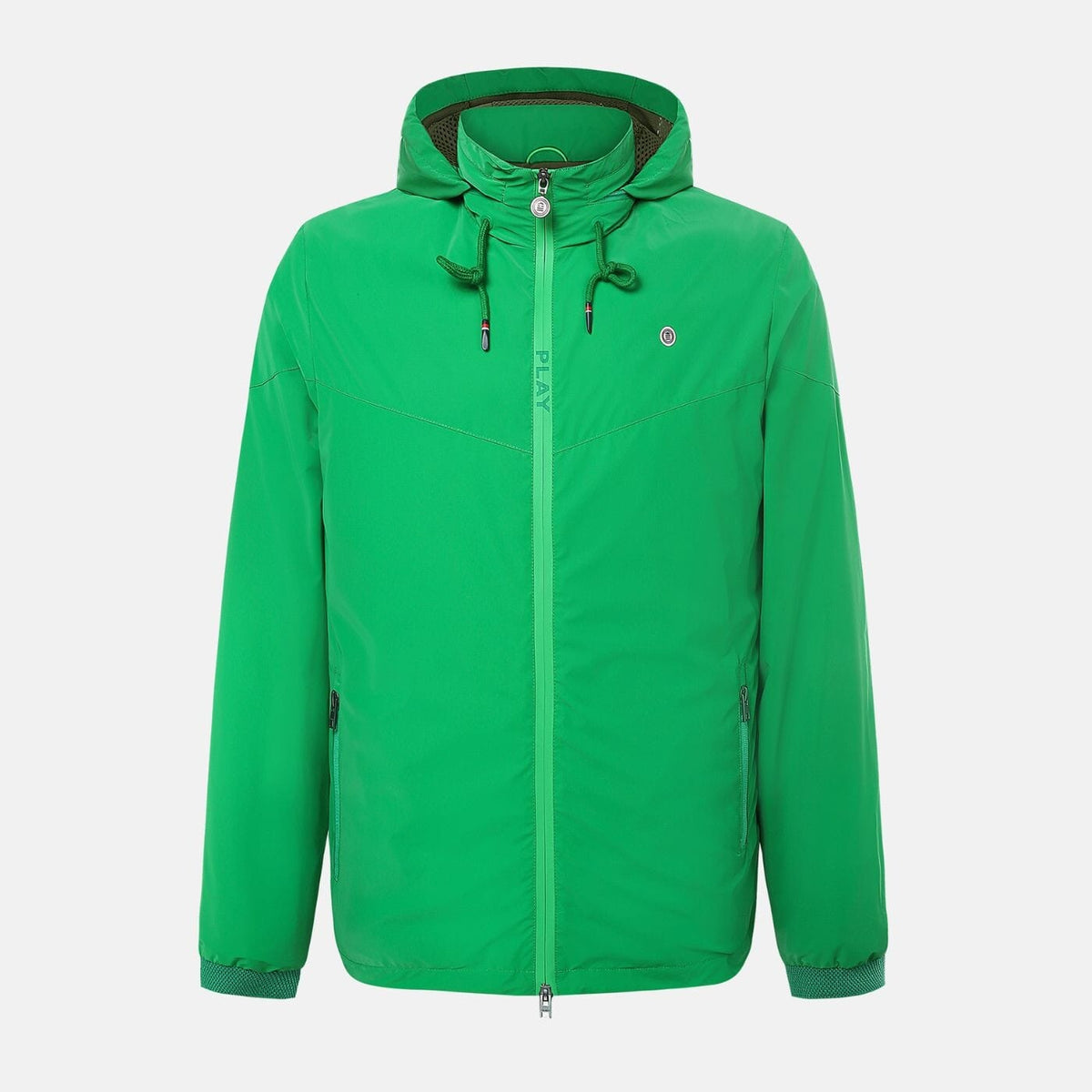 Green PLAY windbreaker jacket