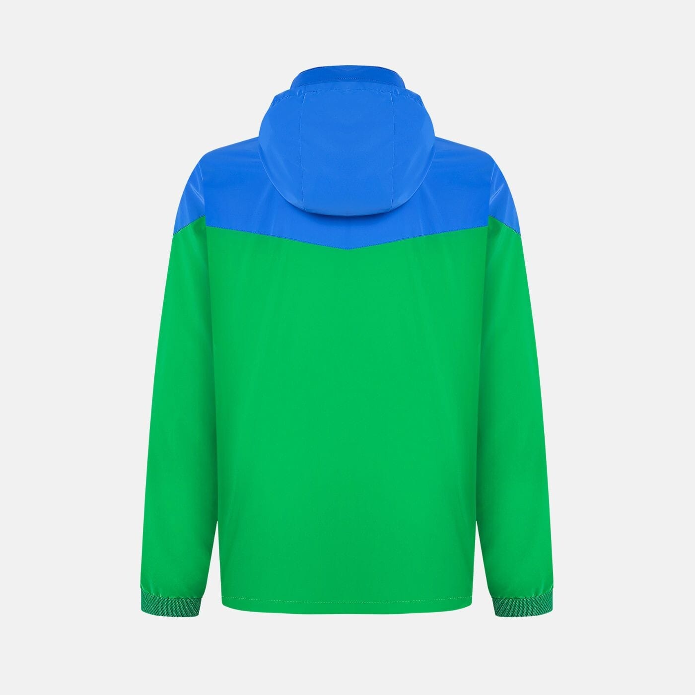 Two-tone green PLAY windbreaker jacket