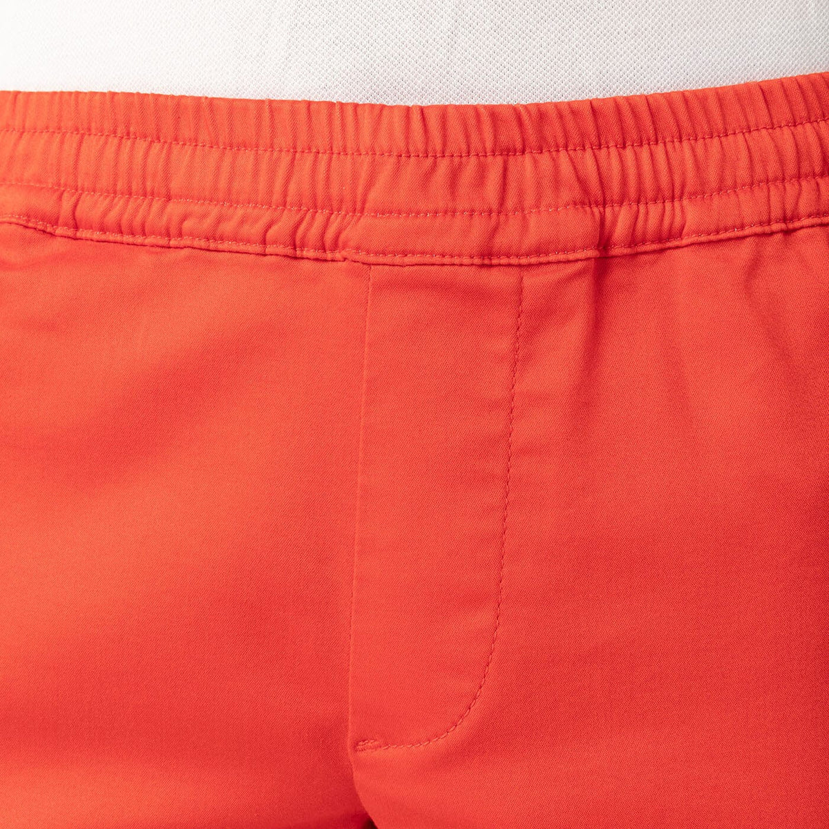 Orange elastic waist Bermuda shorts PLAY