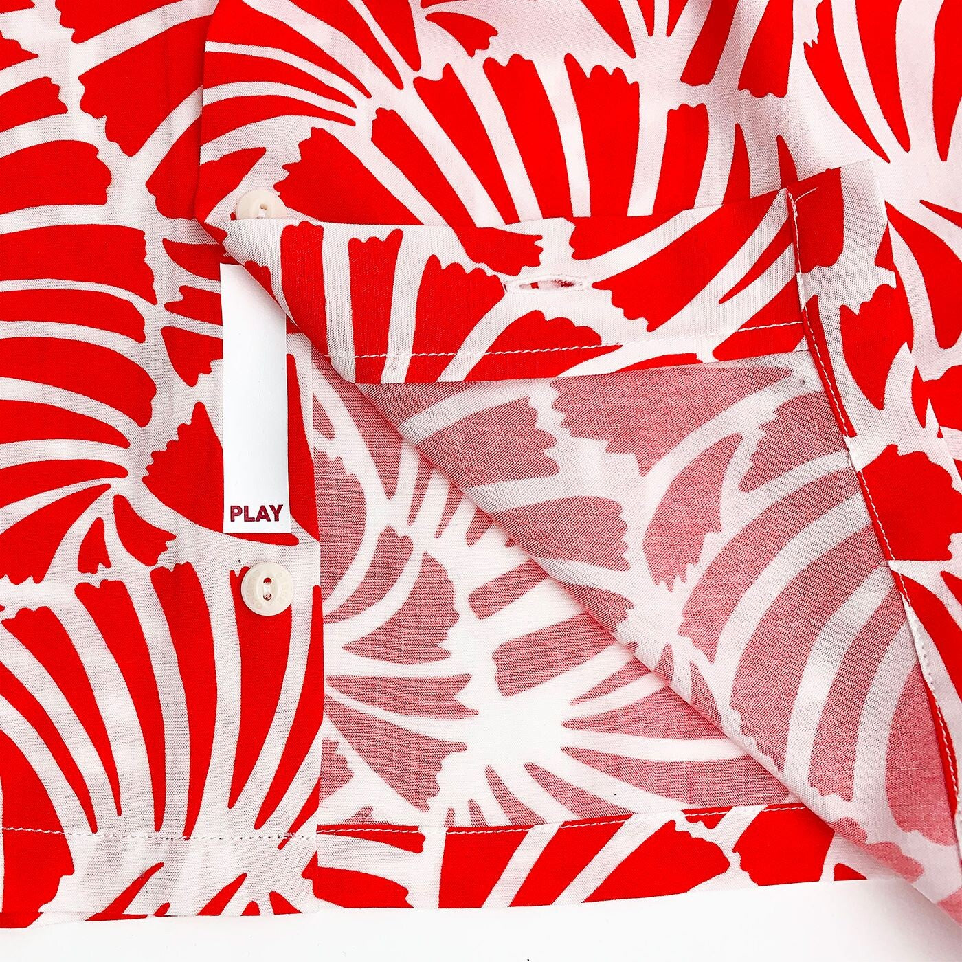 Junior orange printed short-sleeved shirt