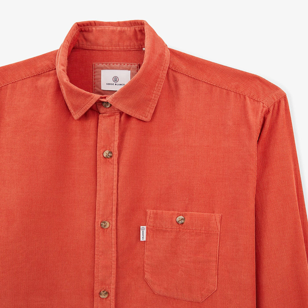 Sienna long-sleeved velvet shirt