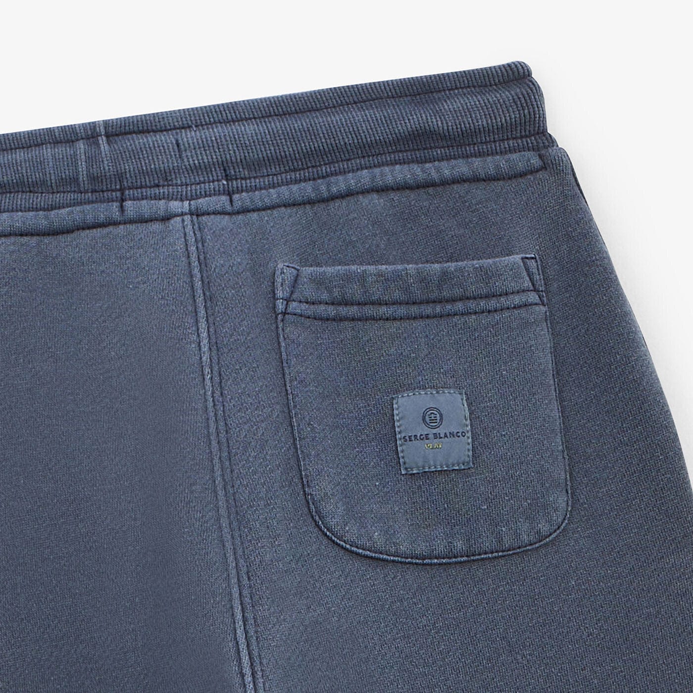 Junior dark blue fleece jogging pants