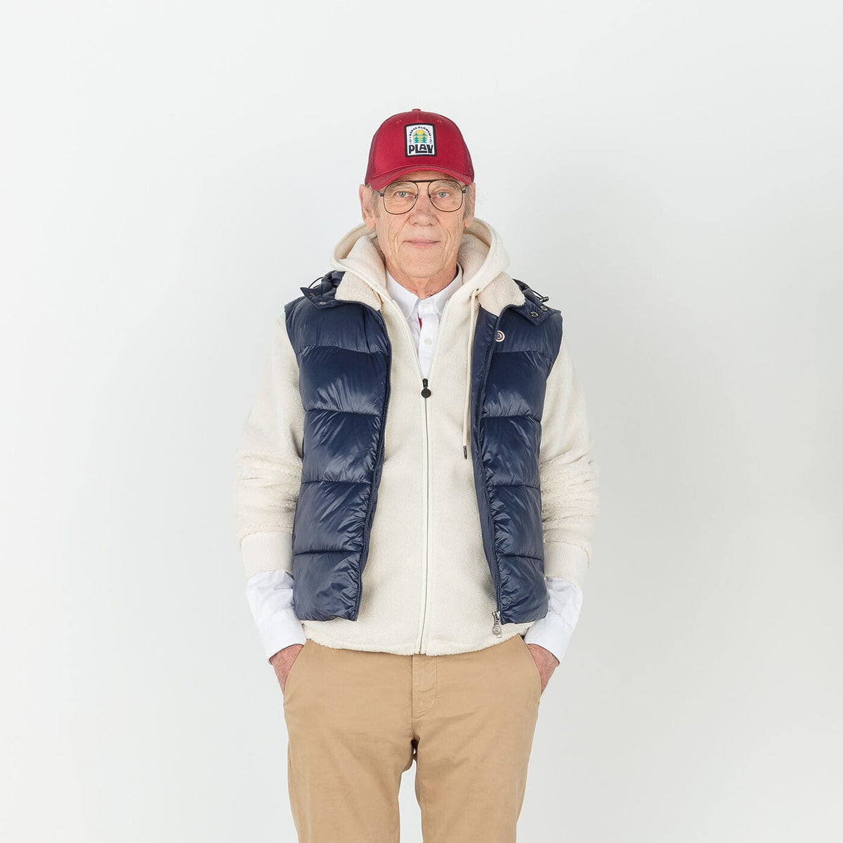 PLAY burgundy trucker cap